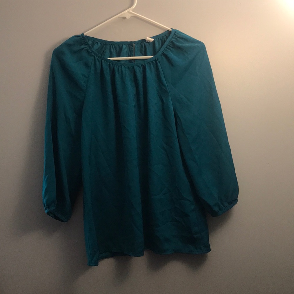 Old Navy M Blue/Turquoise Blouse
